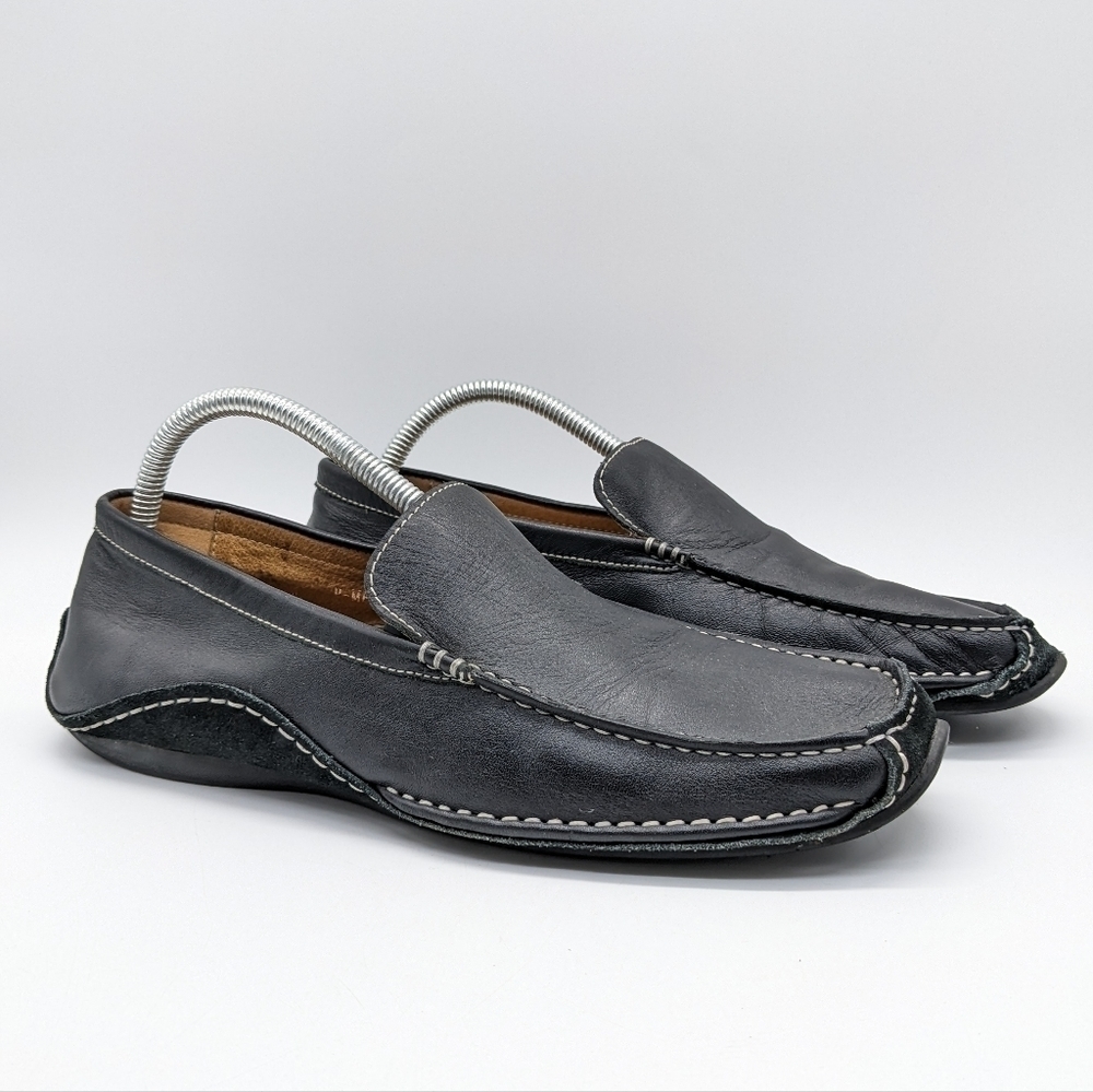 Steve Madden black leather slip on 8.5